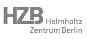 Das Logo zeigt das HZB Helmholtz Zentrum Berlin in grauer Schrift auf weißem Hintergrund.